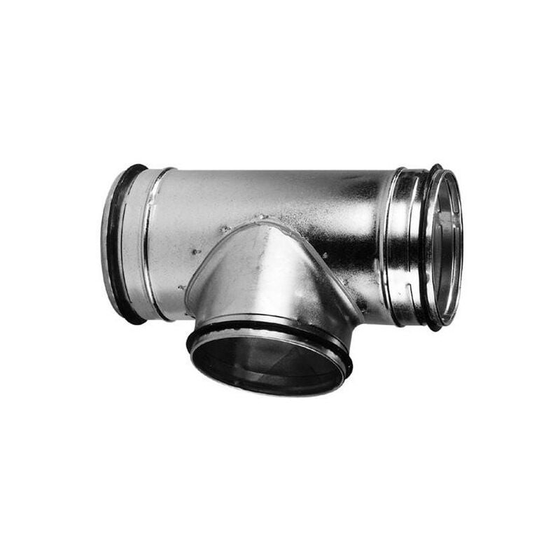 Té équerre à 90° en acier galvanisé à joints d 160/125 mm s&p ( Unelvent 866683