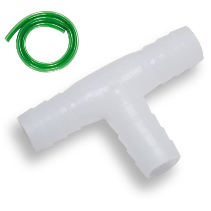Té 9/12mm + 5m de tuyau 9/12 Bassin et aquarium ou autre