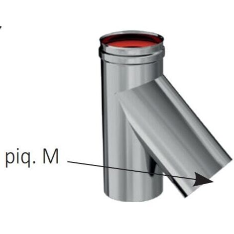 Te a 135° inox 316 condens 130 4/10 +joint - TEN
