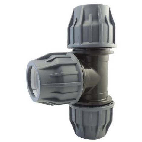 Té à compression pour tuyau de piscine 63mm
