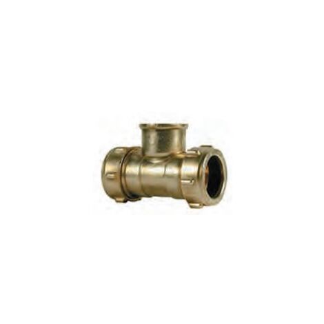 Té à filetage cylindrique H Conex Compression - CONEX BÄNNINGER Dimensions : Ø15mm x 1/2" x 1/2