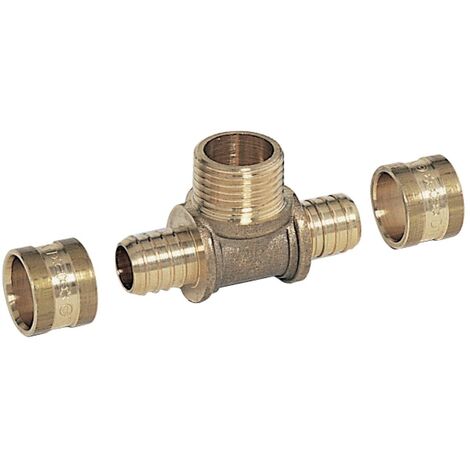 té - a glissement - tube per - diamètre 16 vers mâle à visser 15 x 21 - altech