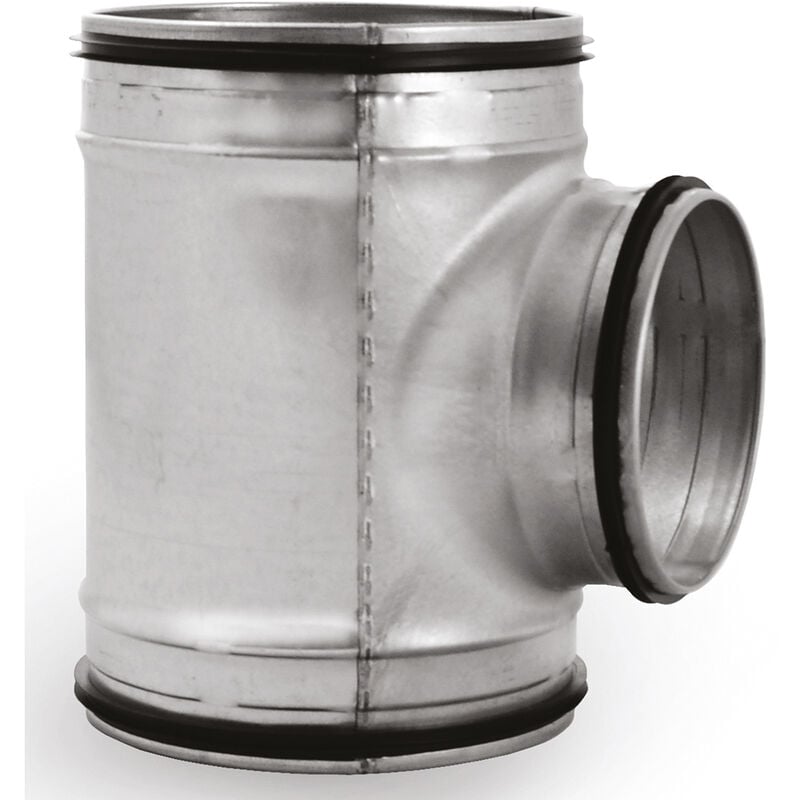 Té à joint 90° - Acier galavanisé Ø160 - Ø125