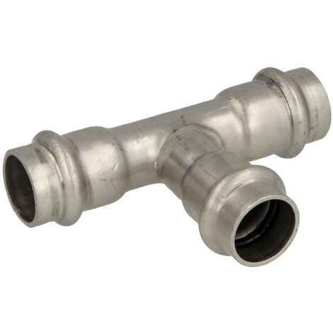 Té à sertir en inox FFF18 mm profil V