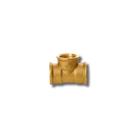 Té chromé H-H-H - INYECTOMÉTAL Dimensions : 1/2".