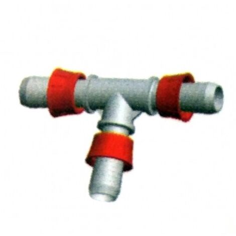 Te cinta de 22 mm con anilla para cinta de riego