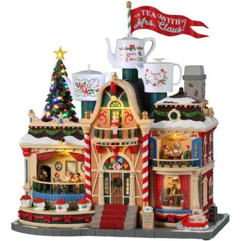 Té con la señora Claus para aldea de Navidad - Dimensiones: nullxnullxnull