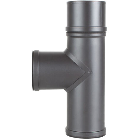 TE con Tapa pellet inox PINT GRAF Ø 80 mm.