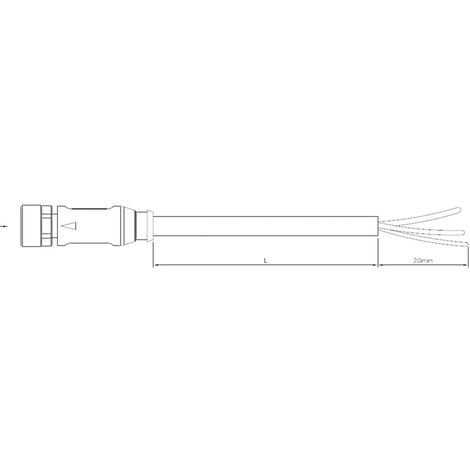 TE Connectivity 1-2273001-3 Sensor-/Aktor-Steckverbinder, konfektioniert M8 Buchse, gerade 5.00 m Po