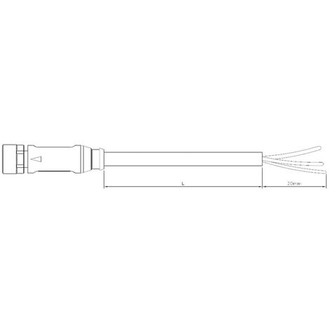 TE Connectivity 1-2273077-1 Sensor-/Aktor-Steckverbinder, konfektioniert M12 Buchse, gewinkelt 1.50
