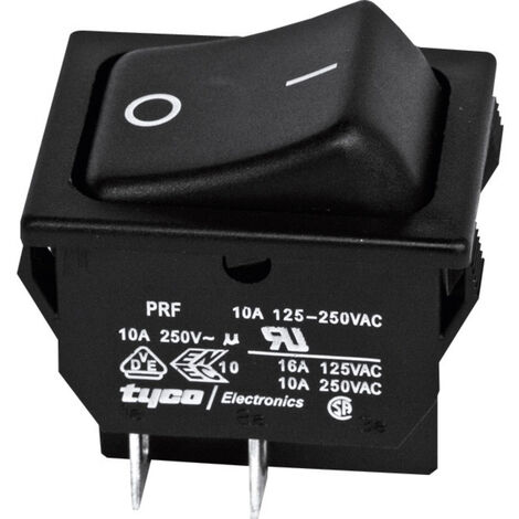 TE Connectivity 1634201-2 Wippschalter 1634201-2 250 V/AC 10 A 2 x Aus/Ein  rastend 1 St.