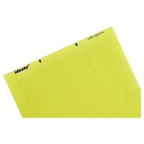 TE Connectivity 1768033-4 LEB-0615P-4 Etichetta per cavi LEB 15.24 x 6.35 mm Colore campo di marcatura: Giallo Numero d