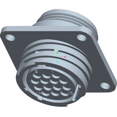 TE Connectivity 206043-1 Connettore circolare Presa a pannello Tot poli: 14 Serie (connettore circolare): CPC 1 pz.