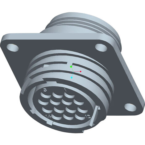TE Connectivity 206043-1 Rundstecker Flanschbuchse Gesamtpolzahl: 14 Serie (Rundsteckverbinder): CPC