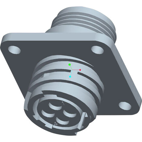 TE Connectivity 206430-1 Rundstecker Flanschbuchse Gesamtpolzahl: 4 Serie (Rundsteckverbinder): CPC