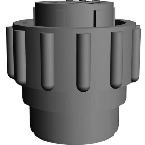 TE Connectivity 206708-1 Cosse cylindrique mâle embase mâle Nombre total de pôles: 9 Série (connecteur rond): CPC 1 pc(