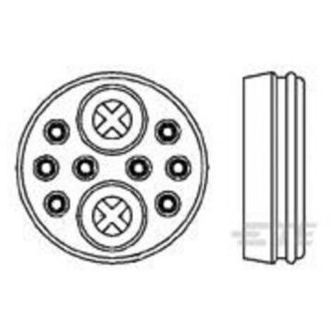 TE Connectivity 213900-1 Connettore circolare Presa a pannello Tot poli: 10 Serie (connettore circolare): CPC 1 pz.