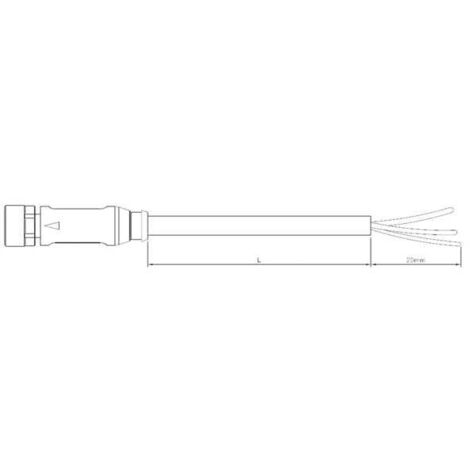 TE Connectivity 2273029-1 Connettore confezionato per sensore o attuatore M12 Presa dritta 1.50 m Numero di poli: 4 1 p