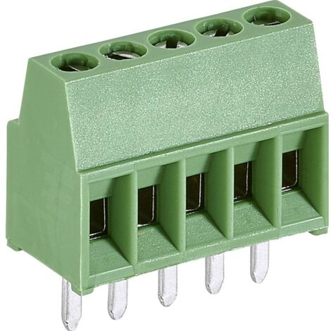 TE Connectivity 282834-5 Morsetto a vite 1.4 mm² Numero Poli (num) 5 Verde 1 pz.
