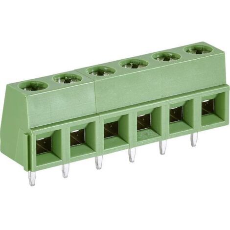 TE Connectivity 282836-6 Morsetto a vite 1.31 mm² Numero Poli (num) 6 Verde 1 pz.