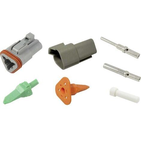 TE Connectivity 30S009 Cosse cylindrique mâle mâle, droit, femelle, droit Nombre total de pôles: 3 1 set X997871