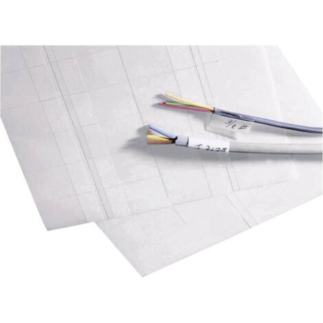 TE Connectivity 5-1768016-4 Etichetta per cavi BKM 38 x 23 mm Colore campo di marcatura: Bianco Numero di etichette: 40