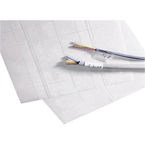 TE Connectivity 5-1768016-4 Etiquette de câble BKM 38 x 23 mm Couleur de la surface de marquage: blanc Nombre d'étiquet