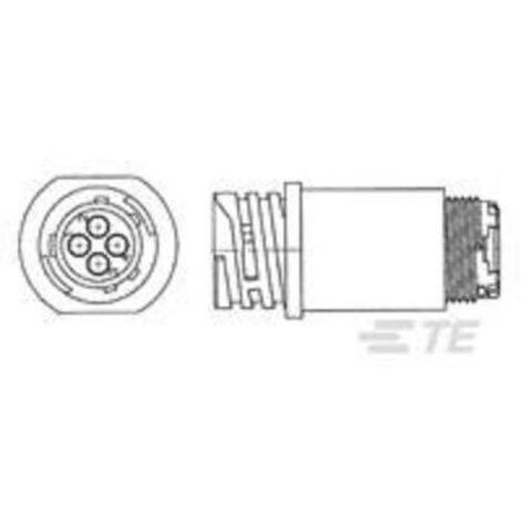 TE Connectivity 788159-2 Connettore circolare Spina dritta Tot poli: 9 Serie (connettore circolare): CPC 1 pz.