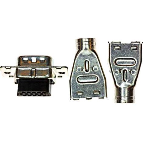 TE Connectivity AMPLIMITE HD-22 1658676-1 Connettore maschio SUB-D Numero Poli (num): 26 A crimpare 1 pz.