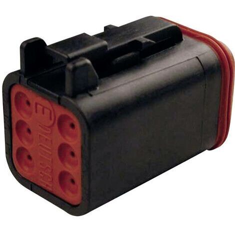 TE Connectivity DT 06-6 S-CE06 Cosse cylindrique mâle femelle, droit Nombre total de pôles: 6 Série (connecteur rond): DT 1 pc(s) D21115