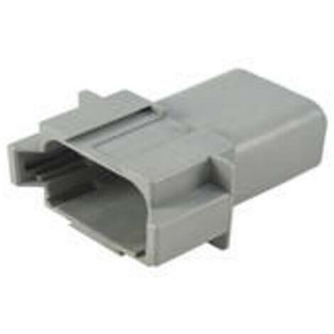 TE Connectivity DT04-08PA Cosse cylindrique mâle mâle, droit Nombre total de pôles: 8 Série (connecteur rond): DT 1 pc(s) W567941
