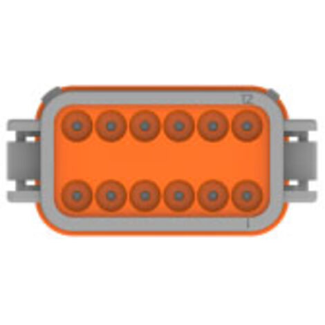 TE Connectivity DT06-12SA Rundstecker Buchse, gerade Gesamtpolzahl: 12 Serie (Rundsteckverbinder): D