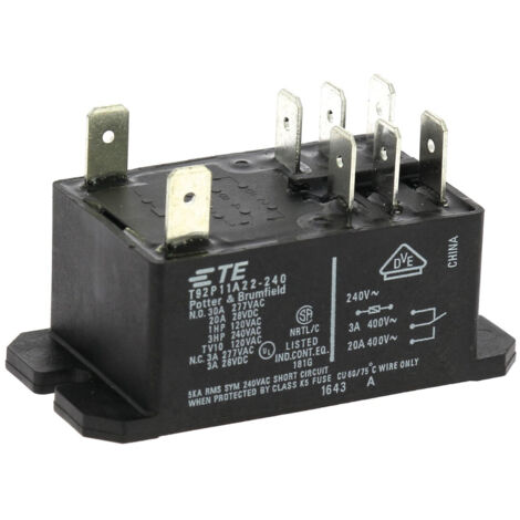 te-connectivity Modèle 220V relais électrique compact robuste