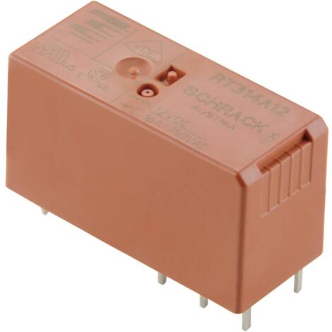 TE Connectivity RT424F12 Relè per PCB 12 V/DC 8 A 2 scambi 1 pz.