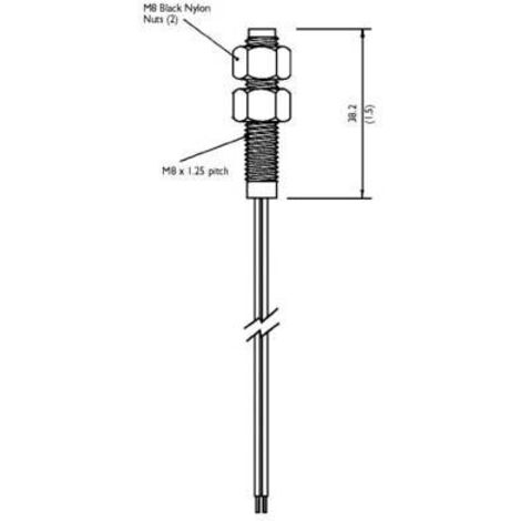 TE Connectivity Sensor PS811 Contatto reed 1 NA 100 V/DC, 250 V/AC 1 A 10 W