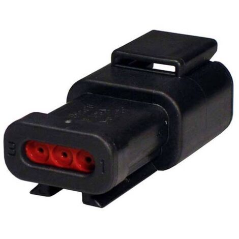 TE Connectivity Spina maschio per cavo DTM Totale poli 3 DTM04-3P-E005 1 pz.