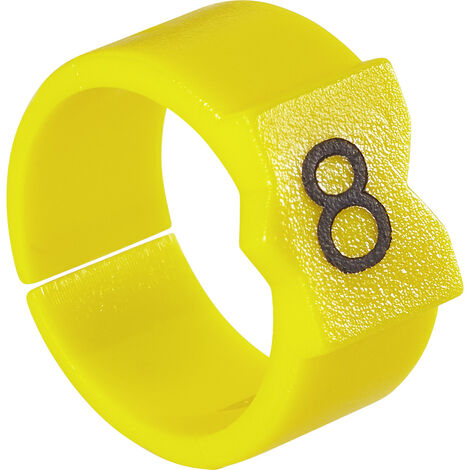 TE Connectivity STD09Y-3 Kennzeichnungsclip Aufdruck 3 Außendurchmesser-Bereich 3.25 bis 4.50 mm 410