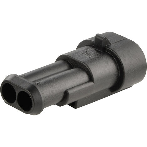 TE Connectivity Stiftgehäuse-Kabel AMP-Superseal 1.5mm Series Polzahl Gesamt 2 Rastermaß: 6 mm 28210