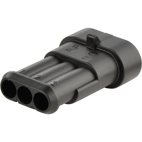 TE Connectivity Stiftgehäuse-Kabel AMP-Superseal 1.5mm Series Polzahl Gesamt 3 Rastermaß: 6 mm 28210