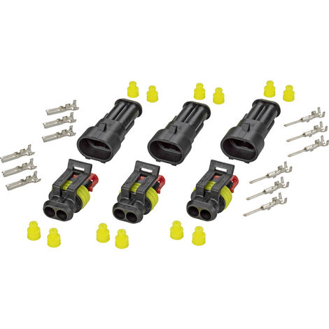 TE Connectivity Superseal Set AMP-Superseal 1.5mm Series Polzahl Gesamt 2 Rastermaß: 6 mm 30S003 1 S