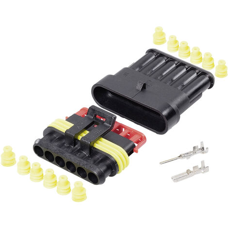 TE Connectivity Superseal Set AMP-Superseal 1.5mm Series Polzahl Gesamt 6 Rastermaß: 6 mm 30S007 1 S