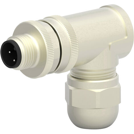 TE Connectivity T4113012031-000 Sensor-/Aktor-Steckverbinder, unkonfektioniert M12 Stecker, gewinkel