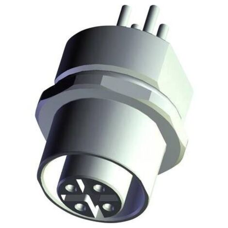 TE Connectivity T4131512041-000 Connettore da pannello per sensore o attuatore M12 Presa Numero di poli: 4 1 pz.
