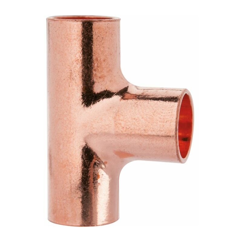 Raccord cuivre en t à souder - Femelle - diamètre 52 mm