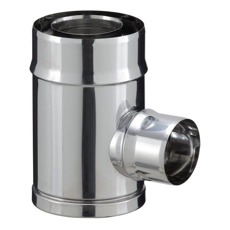 Te de branchement poele granules piquage simple paroi