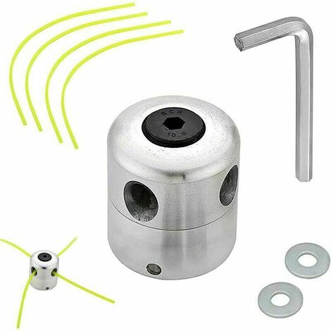 te de Coupeherbe en Aluminium te de broussailleuse Universelle te de Coupe Bobine avec 4 Nylon Ligne Coupe Bordure te Double Fil Bobine