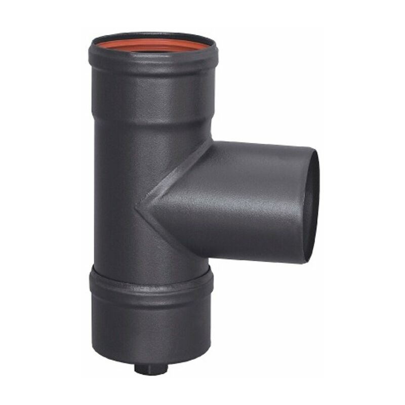 

Practic - Te de estufa pellet corta MHM 80mm