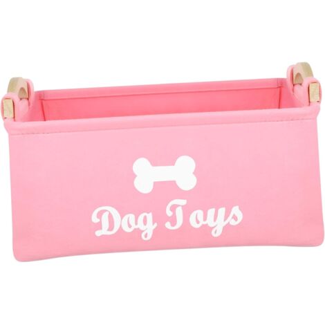 te de Rangement Jouets Chien Rose Taille L Feutre