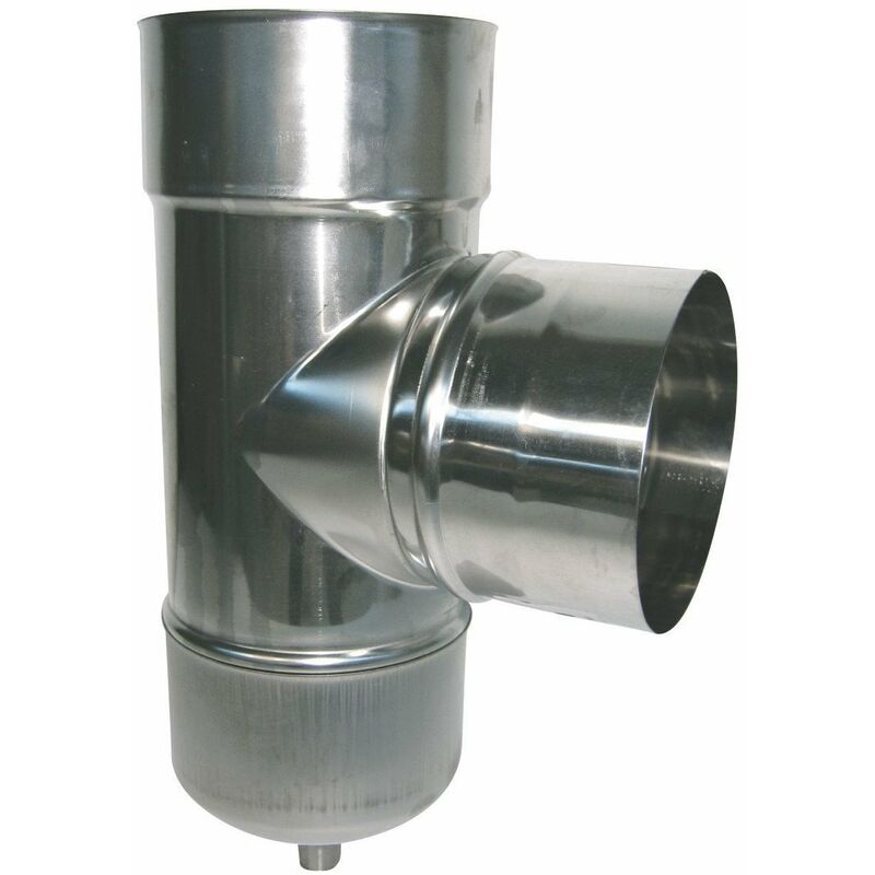 Te equerre inox male d200