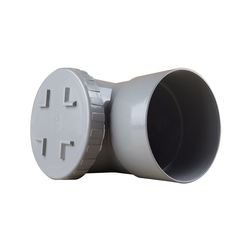 Té de visite pvc 87°30 - Mâle-Femelle Ø125 - first-plast